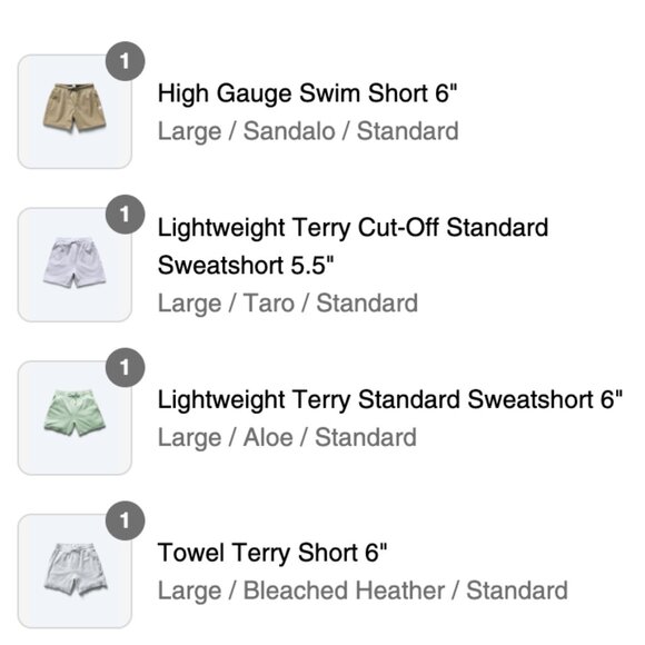 Reigning Champ Cut Off Terry Short - Picture 13 of 13